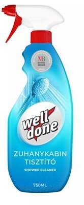 Zuhanykabin tisztító, 750 ml, WELL DONE