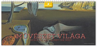Naptár, asztali, álló, DAYLINER "Művészet világa"