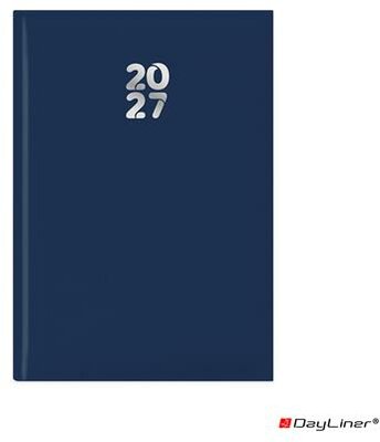 Naptár, tervező, A5, napi, DAYLINER "Pannon", sötétkék