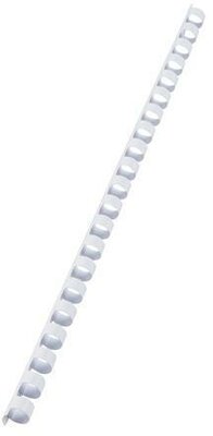 Spirál, műanyag, 10 mm, 41-55 lap, VICTORIA OFFICE, fehér, (100 db)