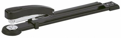 Tűzőgép, hosszúkaros, 24/6, 26/6, 50 lap, OFFICE PRODUCTS, fekete