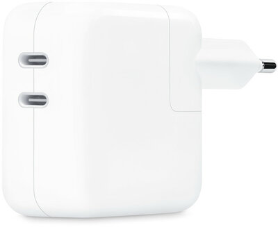 Apple - Dual USB-C Power Adapter 35W - MW2K3