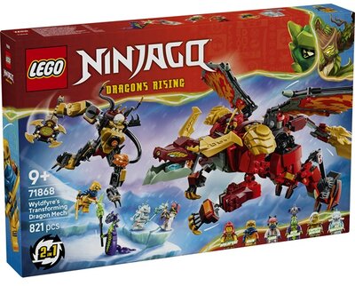 LEGO® NINJAGO® Wyldfyre átalakuló sárkányrobotja 71868