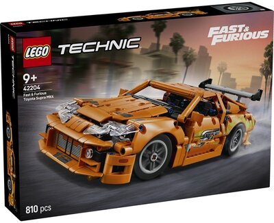 LEGO® Technic Fast and Furious Toyota Supra MK4, játékautós modellkészlet 42204
