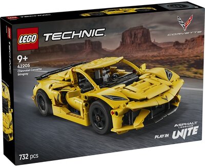 LEGO® Technic Chevrolet Corvette Stingray, autómodell-készlet, járműves játék 42205