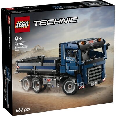 LEGO® Technic Billenőplatós teherautó, kék színű, játék építőipari munkagépet tartalmazó szett 42203