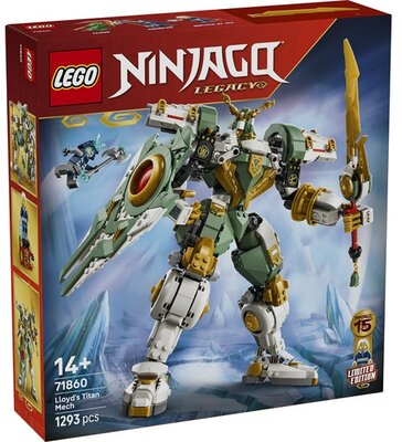 LEGO® NINJAGO® Lloyd titánpáncélja a 15. évfordulóra játék 71860