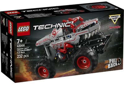 LEGO® Monster Jam™ ThunderROARus™ hátrahúzhatós játék autó 42200
