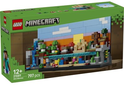 LEGO® Minecraft® Minibiomok, művészi gaming építőkészlet 21589