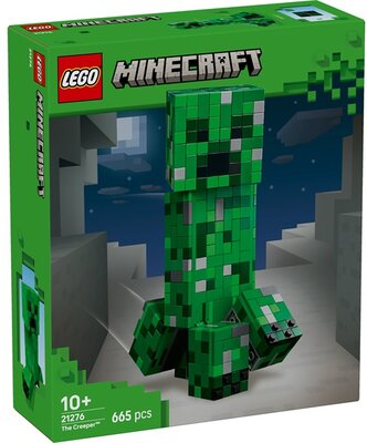 LEGO® Minecraft® A Creeper™, videójátékon alapuló dekoráció, és akciófigurát rejtő építőjáték 21276