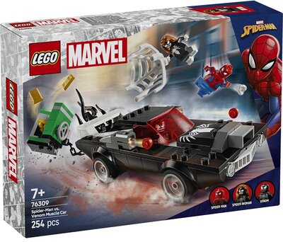 LEGO® | Marvel Pókember vs. Venom sportautója, szett megépíthető játék járművel 76309