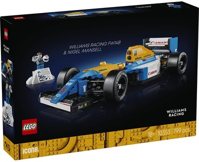LEGO® Icons Williams Racing FW14B és Nigel Mansell, dekoráció a home office íróasztalodra 10353