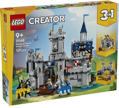 LEGO® Creator 3 az 1-ben Középkori lovagi vár, játékkészlet és építőjáték 31168