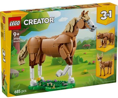 LEGO® Creator 3 az 1-ben Csodaszép ló játék állatot tartalmazó építőszett 31166