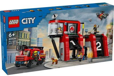 LEGO® City Tűzoltóállomás tűzoltóautóval 60414