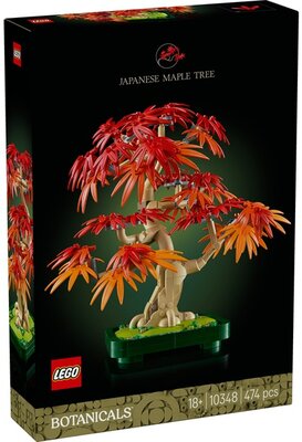 LEGO® Botanicals Vöröslevelű japán juhar bonsai, növénydekoráció 10348