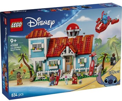 LEGO® | Disney Lilo és Stitch tengerparti háza, építőkészlet játék 43268
