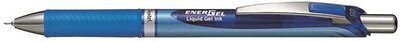 Zseléstoll, 0,25 mm, nyomógombos, PENTEL "EnerGel BLN75", kék