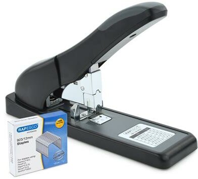 Tűzőgép, nagyteljesítményű, 923/6-17, 140 lap, RAPESCO "ECO HD-140", fekete