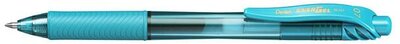 Zseléstoll, 0,35 mm, nyomógombos, PENTEL "EnerGelX BL107", türkiz