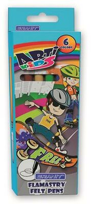 Filctoll készlet, GRANIT "Arti Kids", 6 különböző szín, (6 db)