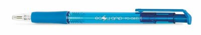 Golyóstoll, 0,4 mm, nyomógombos, FLEXOFFICE "EasyGrip", kék, (12 db)