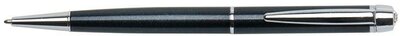Golyóstoll, fekete "Lille Pen", fehér SWAROVSKI® kristállyal, 14cm, ART CRYSTELLA®