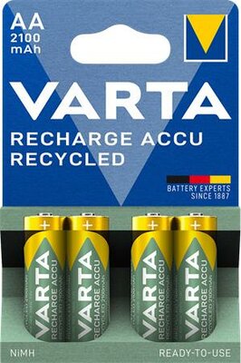 Tölthető elem, AA, ceruza, 4x2100 mAh, VARTA, (4 db)