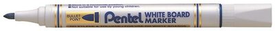 Táblamarker, 2 mm, kúpos hegy, PENTEL, kék