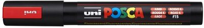Dekormarker, 1,8-2,5 mm, UNI "Posca PC-5M", fluor piros