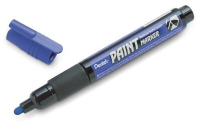 Lakkmarker, 2 mm, kúpos, PENTEL "MMP20", kék