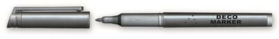 Dekormarker, 1 mm, kúpos, GRANIT "M850", ezüst