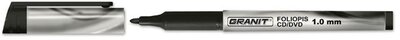 Alkoholos marker, OHP, 1 mm, GRANIT "M859", fekete, (20 db)