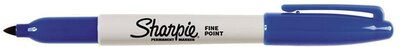Alkoholos marker, 1 mm, kúpos, SHARPIE "Fine Point", kék