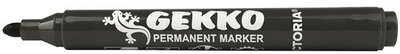 Alkoholos marker, 1-3 mm, kúpos, VICTORIA OFFICE, "Gekko", fekete