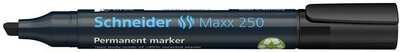 Alkoholos marker, 2-7 mm, vágott, SCHNEIDER "Maxx 250", fekete