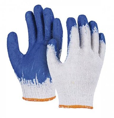 Védőkesztyű, textil, DONAU "Safety", 10/XL, kék, (10 pár)