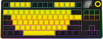 LORGAR - Pro KBP70TKLW (US LAYOUT) - TOXIC PURPLE SWITCH - BLACK/YELLOW - LRG-KBP70TKLW-YL-US