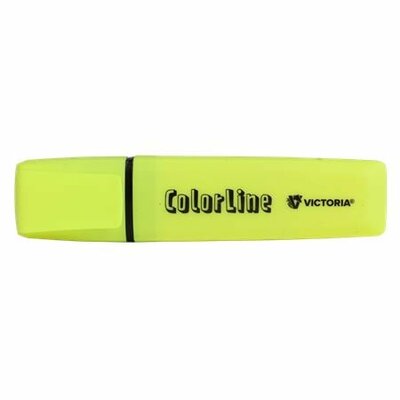 Szövegkiemelő, 1-5 mm, VICTORIA OFFICE, "ColorLine", sárga