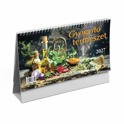Naptár, asztali, álló, TOPTIMER, "Gyógyító természet"