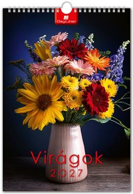 Naptár, fali, DAYLINER, "Virágok"