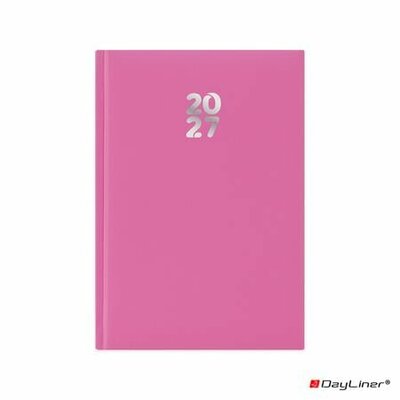 Naptár, tervező, A5, heti, DAYLINER, "Pannon", fuchsia