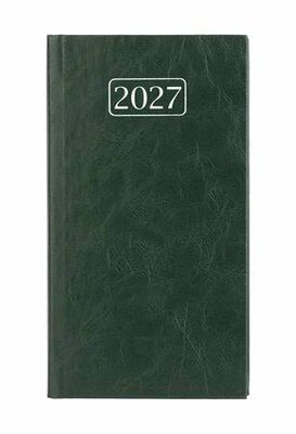 Zsebnaptár, álló elrendezésű, VICTORIA OFFICE "Chrono", zöld (2027 évi)