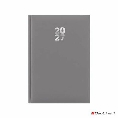 Naptár, tervező, A5, heti, DAYLINER, "Pannon", szürke