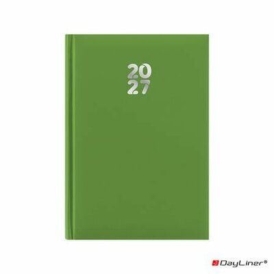 Naptár, tervező, A5, heti, DAYLINER, "Pannon", világoszöld