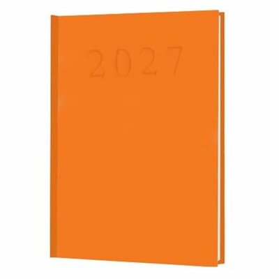 Naptár, tervező, A5, napi, 2027, narancssárga