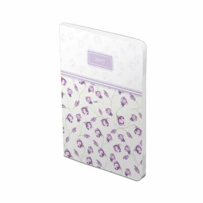 Naptár, tervező, B6, heti, TOPTIMER, "Joy Flexi", lila