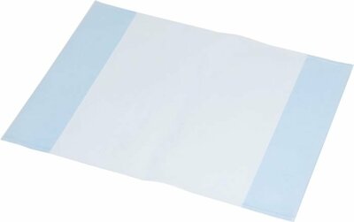 Füzet- és könyvborító, A4, PP, 80 mikron, narancsos felület, PANTA PLAST, kék, (10 db)