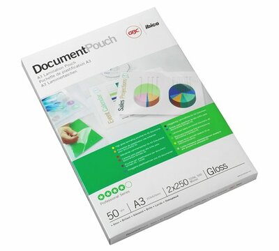 Meleglamináló fólia, 100 mikron, A3, fényes, GBC, (100 db)