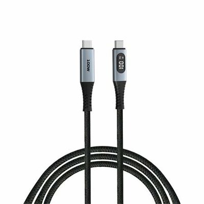 VERBATIM - Szinkronizáló és töltőkábel kijelzővel - 100W USB-C - USB-C - 31848
